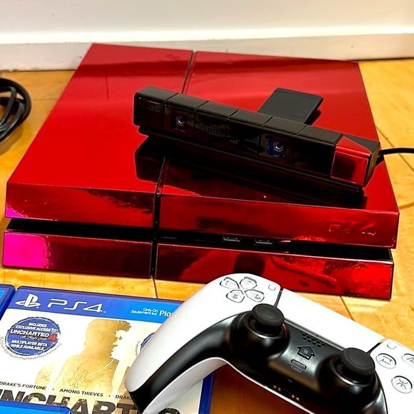 Sony Other - Sony PS4 Metallic Red 500GB, Camera, Games, PS5 DualSense Controller